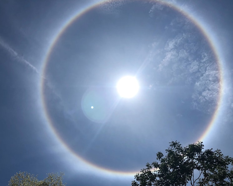 Sun halo spotted in Singapore sky at around noon