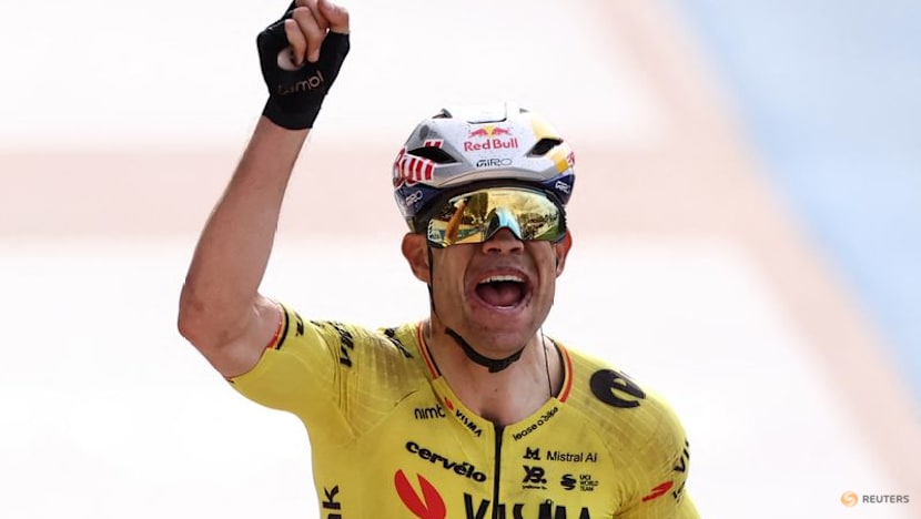 Van Aert breaks jinx to win Paris-Roubaix ahead of Pogacar