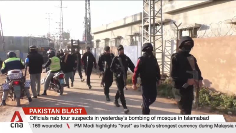 Pakistan blast: Officials nab 4 suspects in bombing of mosque in Islamabad 