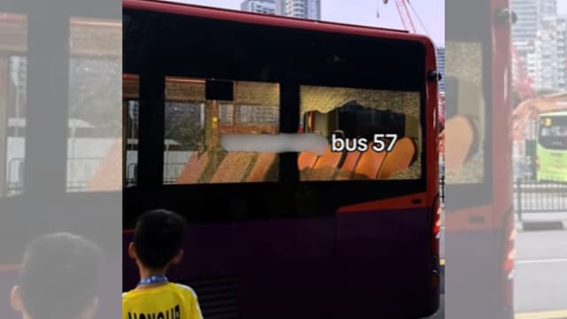  57号巴士行驶中玻璃窗碎裂 新捷运致歉