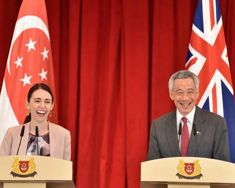 Watch: Singapore and New Zealand leaders Lee Hsien Loong and Jacinda Ardern hold joint press conference