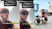 Is Singapore The "Hardest City" To Cycle In? Aussie Who Cycled 15,000KM From France Initially Thought So