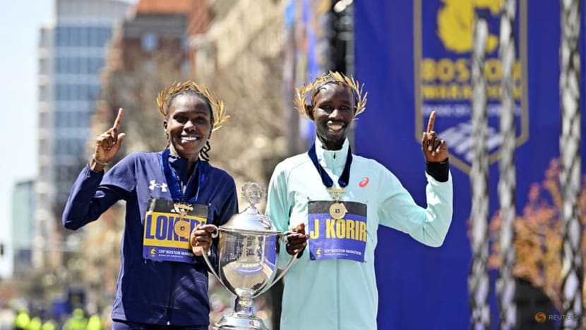Korir wins Boston after early tumble, Lokedi denies Obiri 'three-peat'