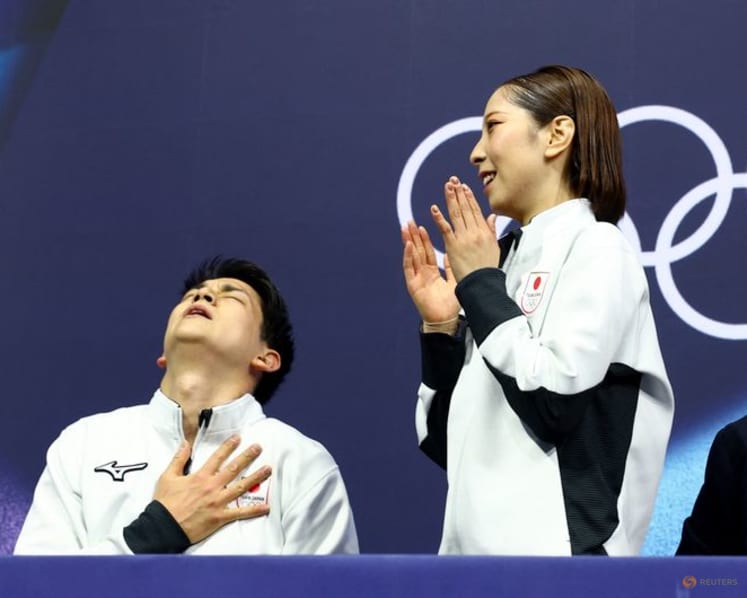 Figure Skating-Japan's Kihara says he skated through tears to claim Olympic pairs gold