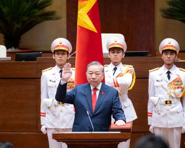 Vietnam's top leader To Lam arrives in China for first state visit