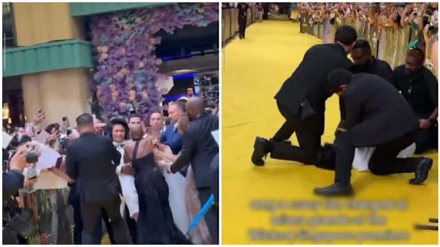 跨保安栏杆扑向女星 男子今被控公共滋扰罪  