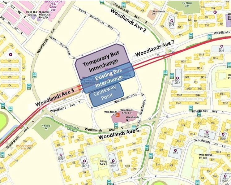 Woodlands Regional Bus Interchange to be upgraded, temporary interchange to open March 12