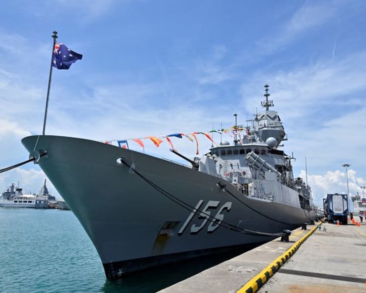 Australian warship transits Taiwan Strait, tracked by China's navy