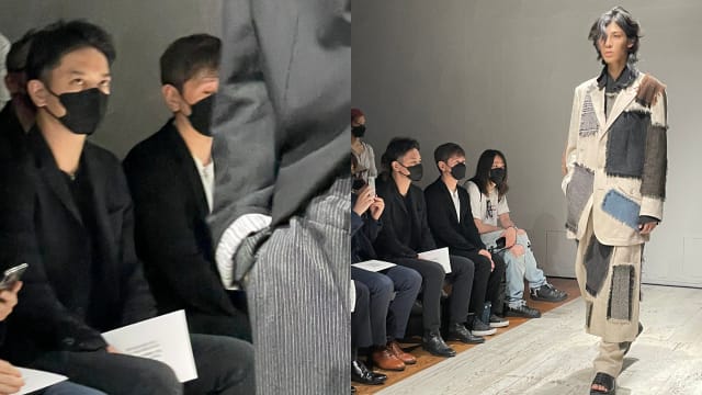 杰尼斯小鲜肉时装周走秀　副社长泷泽秀明台下紧盯