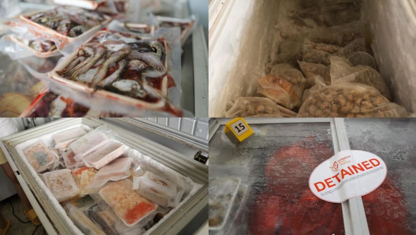 Frozen frog, beef and seafood among 2.2 tonnes of illegally imported food seized during SFA raid Frozen frog, beef and seafood among 2.2 tonnes of illegally imported food seized during SFA raid