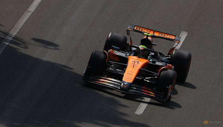Norris leads Piastri in red-flagged first Baku practice