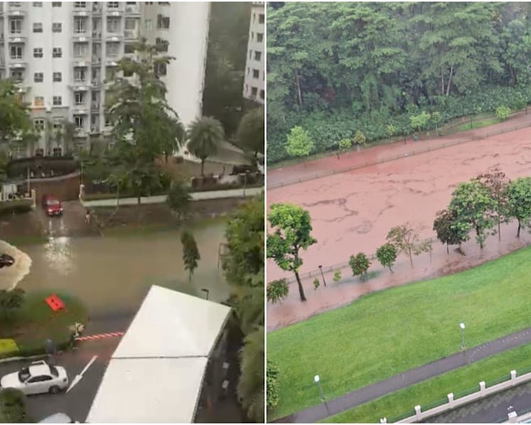 Flash floods at four locations amid heavy rain
