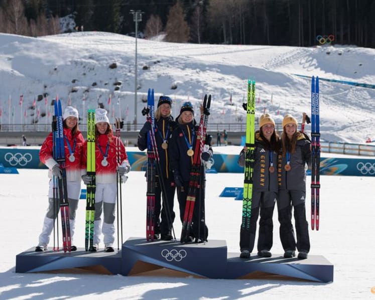 Crosscountry-Norway win men's team sprint to hand Klaebo fifth Milano Cortina gold