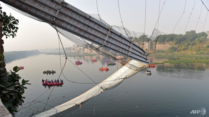 PM Lee sends condolences after India bridge collapse PM Lee sends condolences after India bridge collapse
