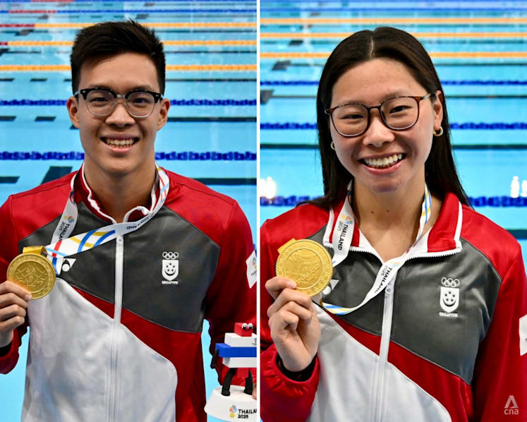 Letitia Sim sets SEA Games record, but decade-long winning streaks end in the pool for Singapore