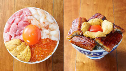 Thai Eatery Sells Donburis Overflowing With Salmon, Unagi, Uni & Tuna
