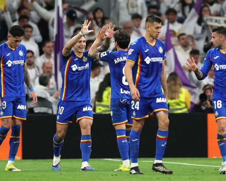 Satriano volley stuns Real Madrid as Getafe shake up LaLiga title race