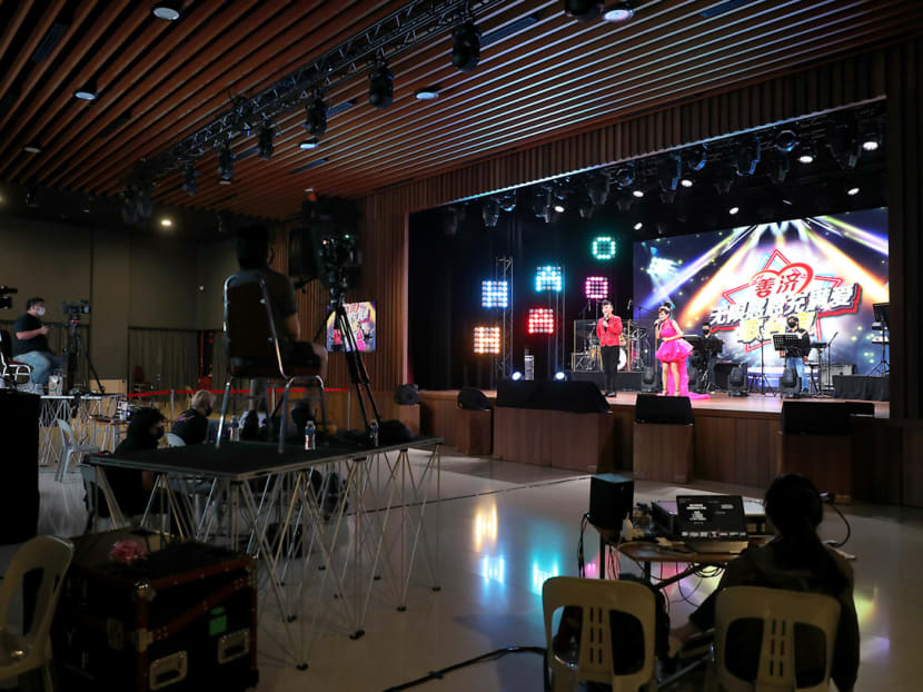 Getai shows during the month-long Hungry Ghost Festival is still largely held online.