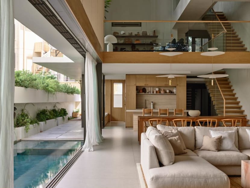 Multi-gen family home in Singapore finds privacy in radical redesign