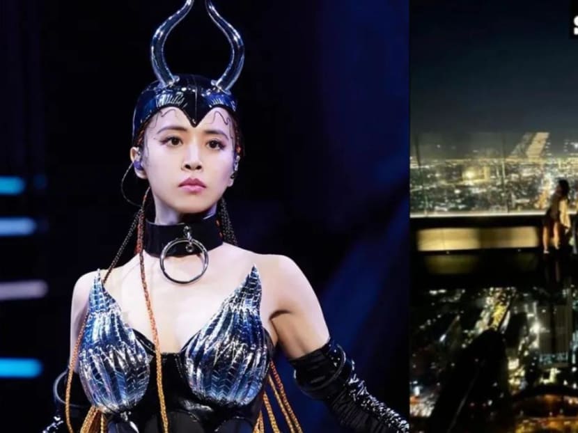 Jolin Tsai’s Voice Cracks From Fear While Walking On Bangkok’s Highest Glass Skywalk