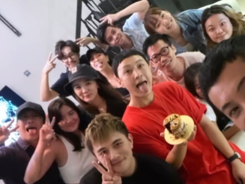 Mediacorp had previously confirmed that four of its artistes — Terence Cao, Shane Pow, Jeffrey Xu and Sonia Chew — were part of the group of 13 people (pictured) who had breached Singapore’s Covid-19 safety rules.