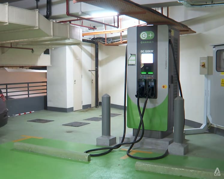 EV charger usage at HDB car parks nearly doubles to 18% in three months