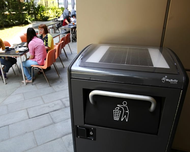 JTC puts up more ‘smart’ waste bins that alert cleaners via SMS when full