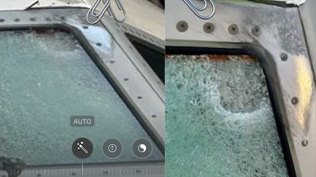 疑遭外物撞击 美联航客机挡风玻璃突现裂纹紧急迫降