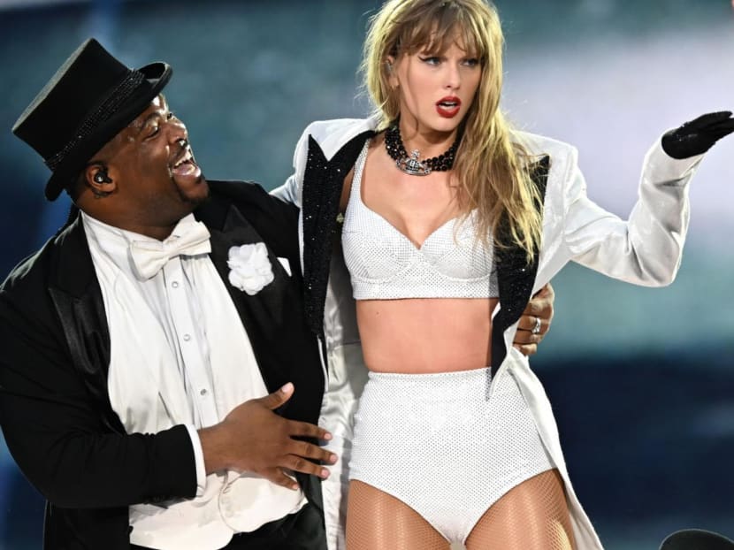 Taylor Swift dancer Kam Saunders assures fans he's fine after falling on stage
