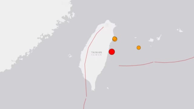 台湾东部海域发生6.3级地震