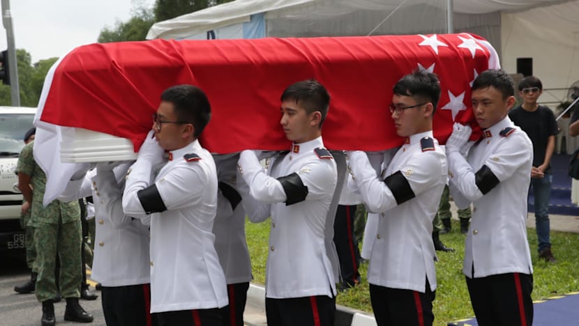 Solemn military send off for 3SG Gavin Chan, NSF killed during Ex Wallaby