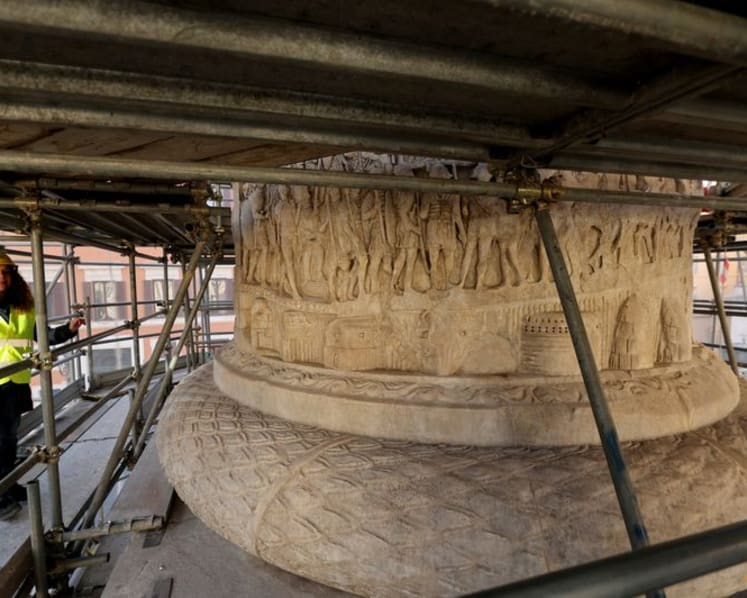 Lasers turn back time on Rome’s Column of Marcus Aurelius