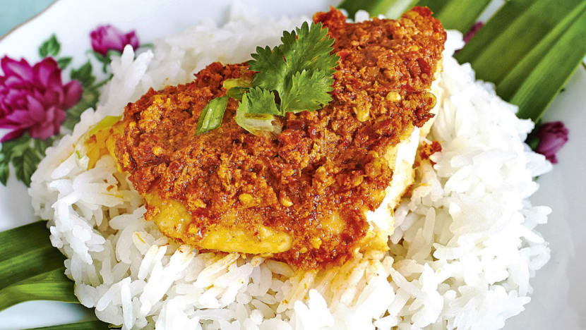 "Nasi Lemak" With Otak-Flavoured Grilled Cod A Sedap One-Dish Meal "Nasi Lemak" With Otak-Flavoured Grilled Cod A Sedap One-Dish Meal