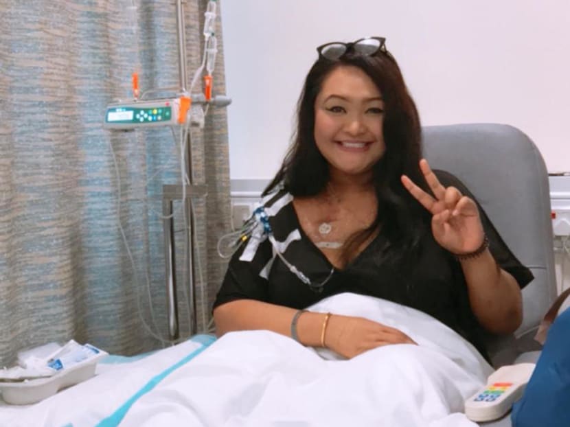 The late Noor Azlin Abdul Rahman pictured during her hospital treatment. She died in 2019, aged 39, after a court ruled that Changi General Hospital negligently failed to diagnose her cancer in a timely manner. The late Noor Azlin Abdul Rahman pictured during her hospital treatment. She died in 2019, aged 39, after a court ruled that Changi General Hospital negligently failed to diagnose her cancer in a timely manner.