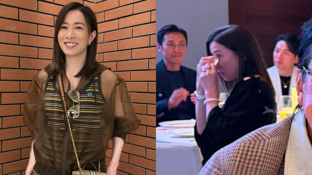 一举一动都是焦点！佘诗曼出席婚宴拭泪引猜测