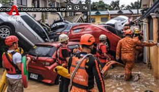 Typhoon Kalmaegi batters quake-hit central provinces in the Philippines