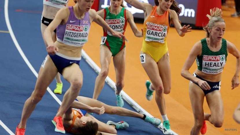 Dutch runner Koster hospitalised after horror fall at European Indoor Championships