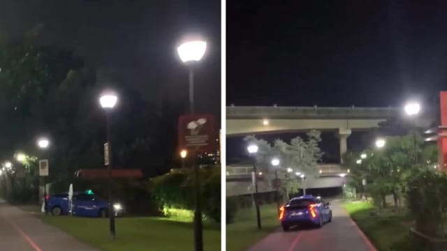 听从乘客指路 德士司机误闯公园连道