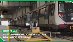 BERITA (10 Mac) | Sistem depoh MRT baharu berciri '4-dalam-1' sudah mantap sepenuhnya|