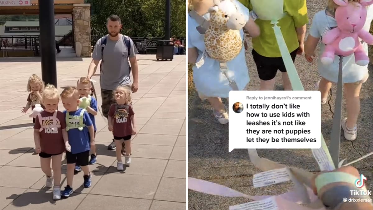 trending: American dad slammed for using leashes on 5-year-old quintuplets hits back at critics - TODAY