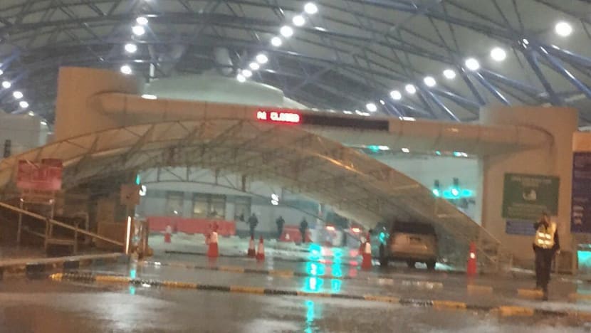 Two injured as canopies collapse at Tuas Checkpoint