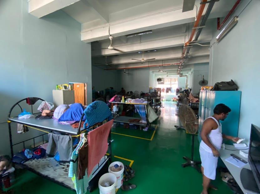 The Ministry of Manpower said on April 13, 2020 that it revoked the work passes of 24 workers for flouting safe distancing measures. The Ministry of Manpower said on April 13, 2020 that it revoked the work passes of 24 workers for flouting safe distancing measures.