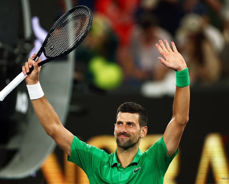 Djokovic reaches 100th Australian Open match win in hunt for 25th Grand Slam