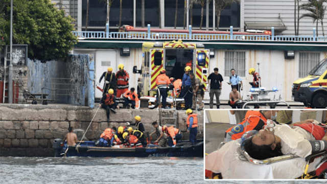 台风桦加沙袭港  一家四口观浪三人被卷走母子命危