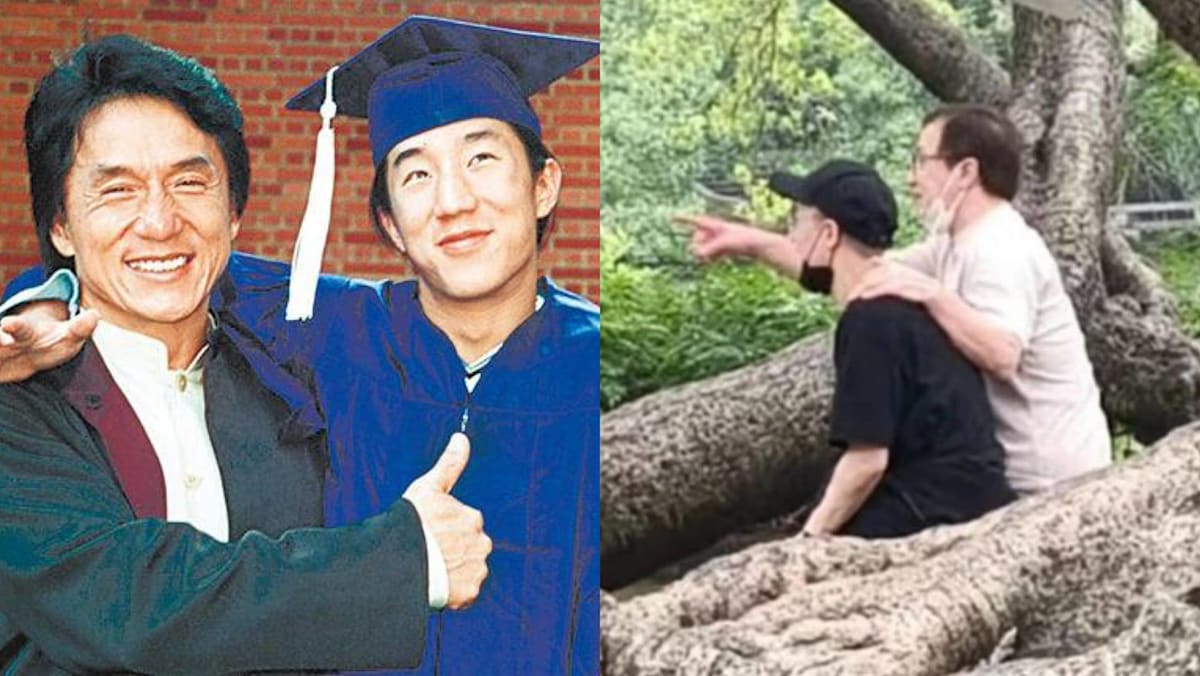 Jackie Chan Makes Rare Public Appearance With Son Jaycee Chan in China