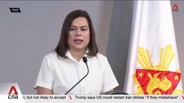 CNA Explains: Philippine Vice President Sara Duterte faces threat of impeachment 