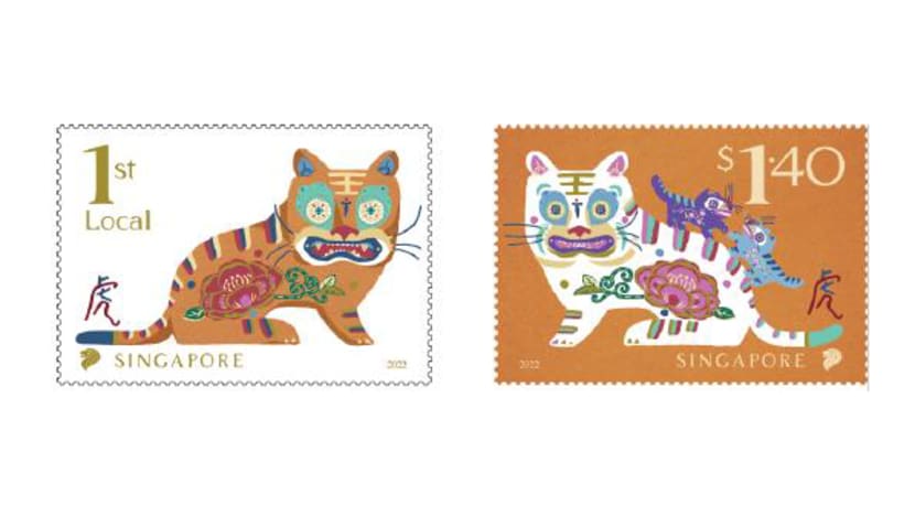 SingPost launches tiger-themed stamps for Chinese New Year  SingPost launches tiger-themed stamps for Chinese New Year