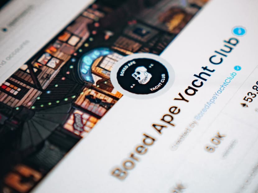 The Bored Ape Yacht Club is a set of 10,000 cartoon monkeys made by US-based company Yuga Labs.