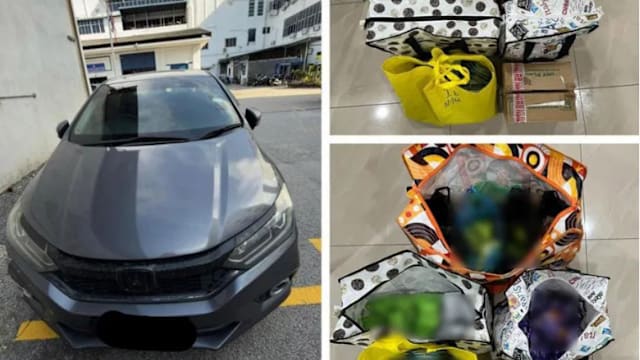 毒品伪装“饮料包”藏轿车 槟城起获约58万元毒品捕四人