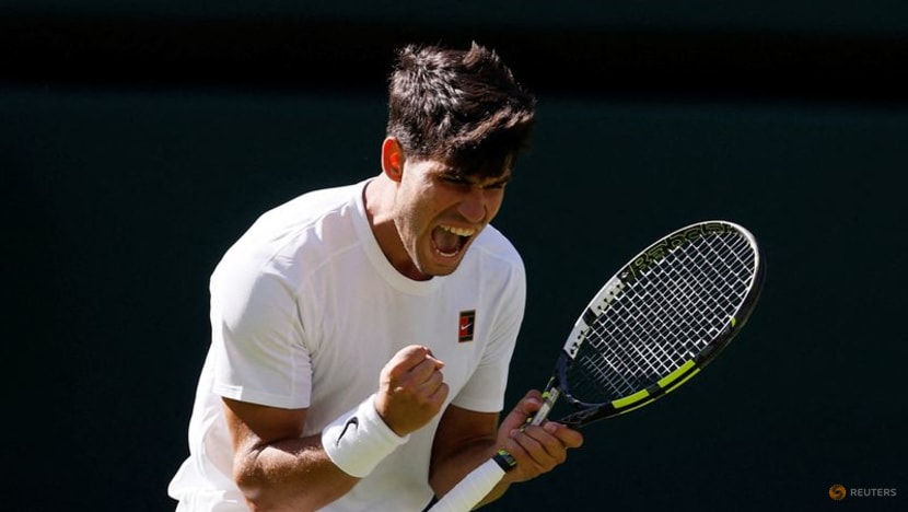 Alcaraz survives Fognini scare to begin Wimbledon defence with win
